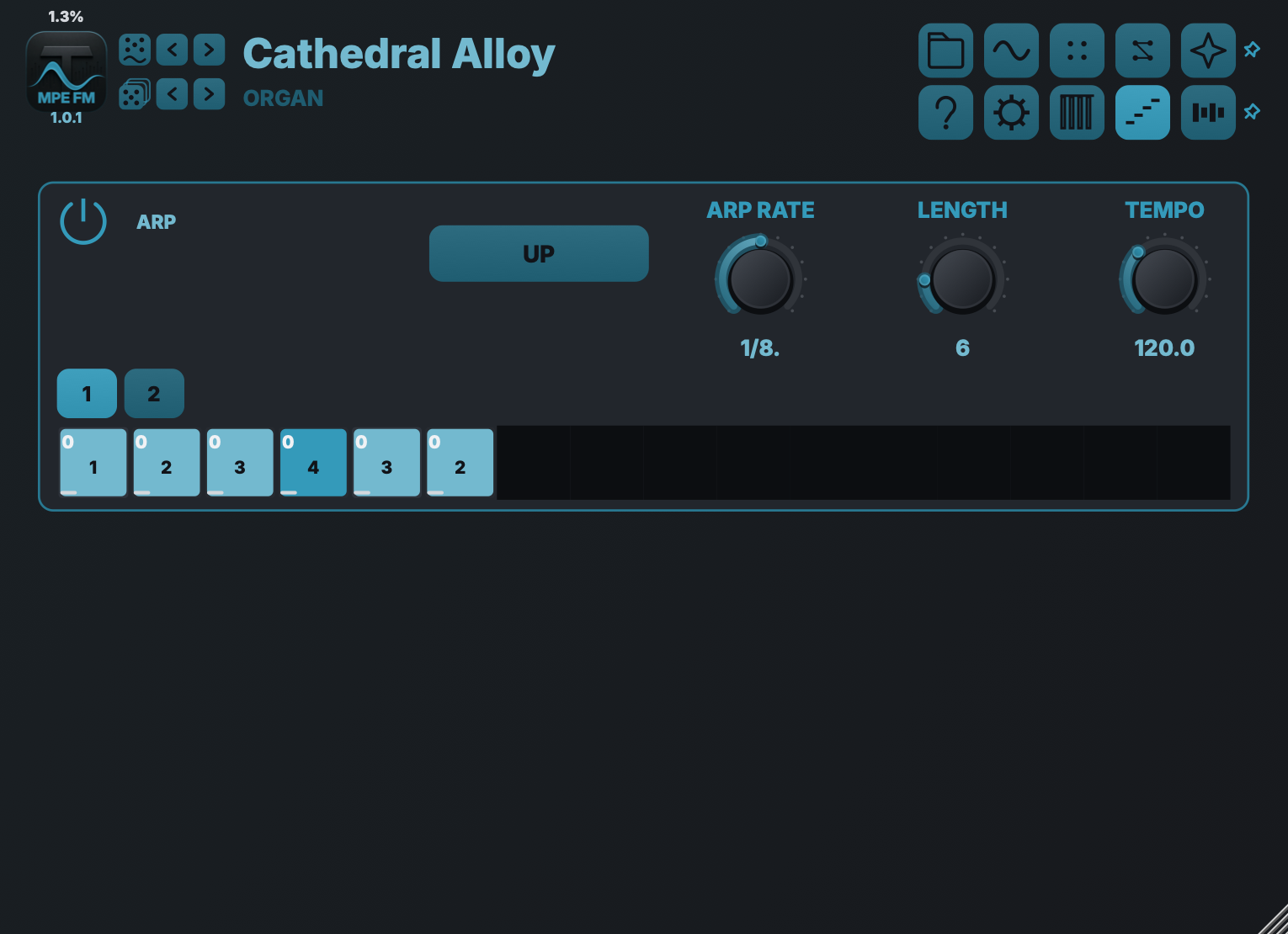 Tupos MPE FM — Arpeggiator
